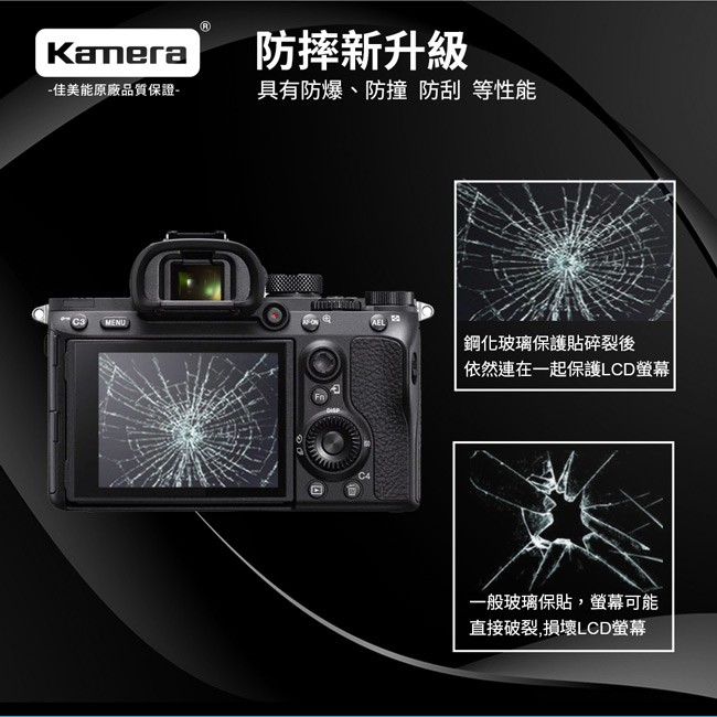 Kamera 9H鋼化玻璃保護貼 for Sony A7II, , large