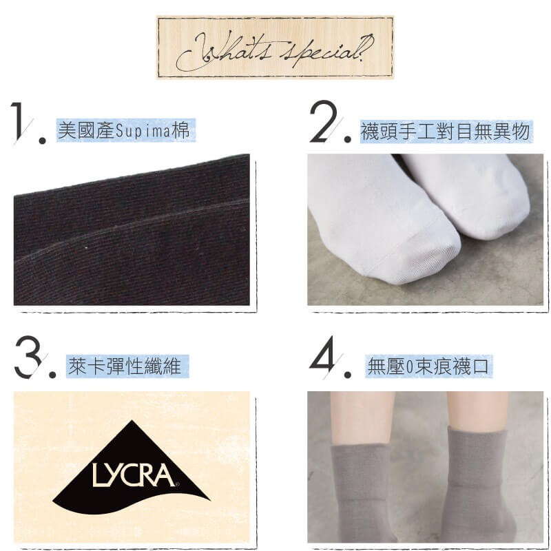 【現貨】Supima抗菌萊卡除臭襪-女寬口雙色短襪 P6875, , large