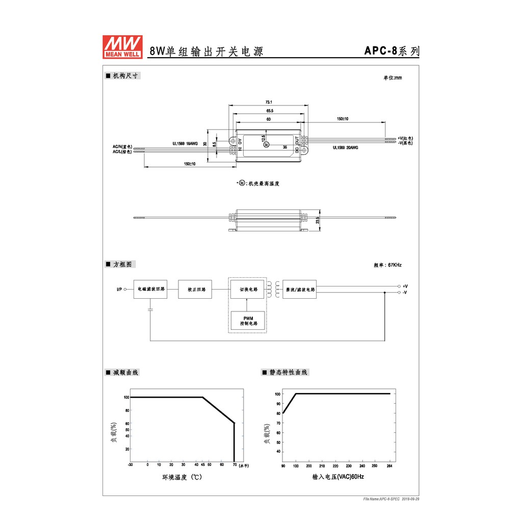 明緯 8W單組輸出LED光源電源(APC-8-500), , large