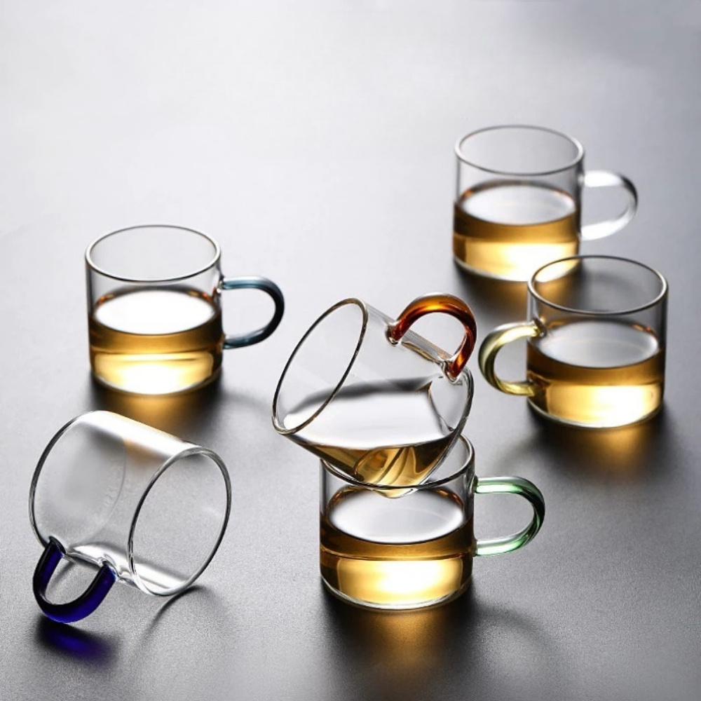 【GlassKing】GK-320 耐熱玻璃杯 透明手把 迷你玻璃杯 試飲杯 咖啡杯 水杯 茶杯 酒杯, , large