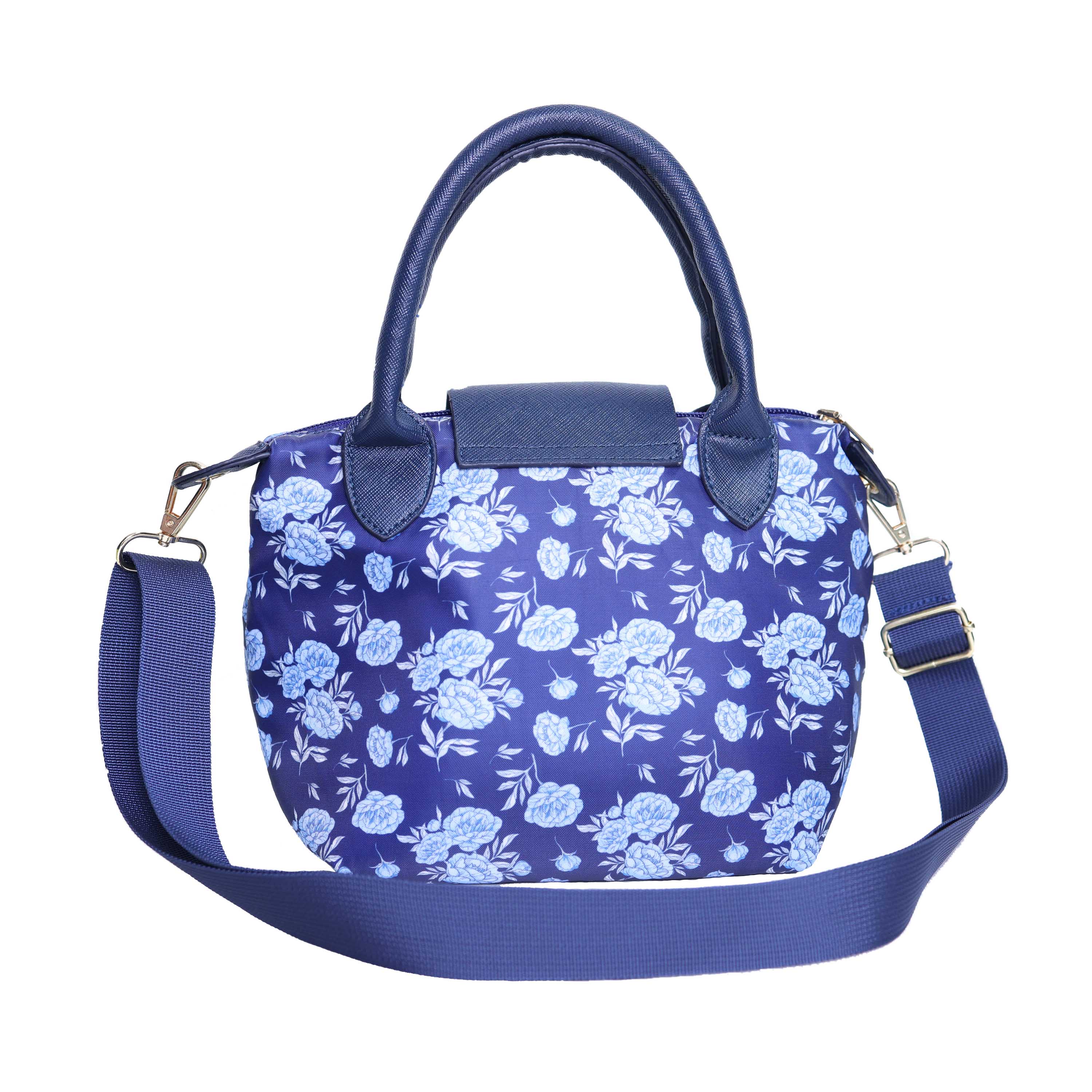 【lapagayo】典雅玫瑰尼龍手提包-PI-06399A-3-56藍色, , large