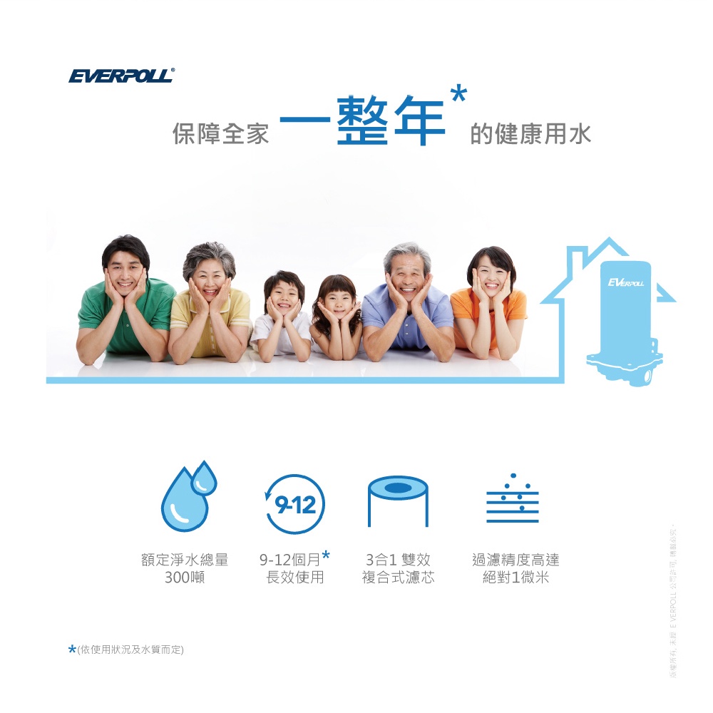 【麗水生活】愛科濾淨-EVERPOLL公司貨-全戶設備FH-030濾心傳家寶全戶濾淨(300噸) 大樓過濾 大型濾水器, , large