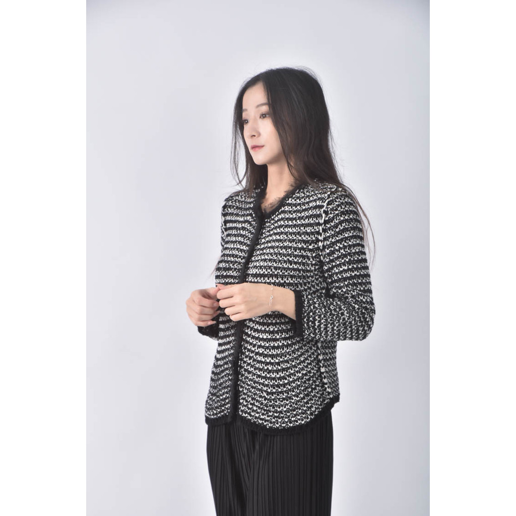 (M) 蕾絲黑色外套二手衣, , large