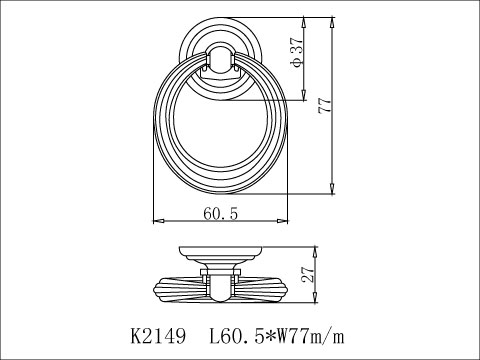 Pull Ring Handles, , large
