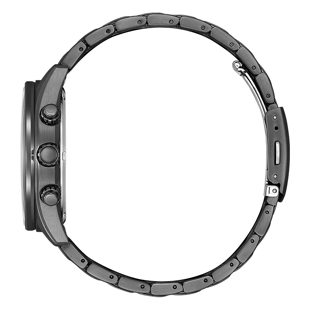 CITIZEN 星辰 軍風飛行錶 光動能三眼計時手錶 CA0775-79E, , large