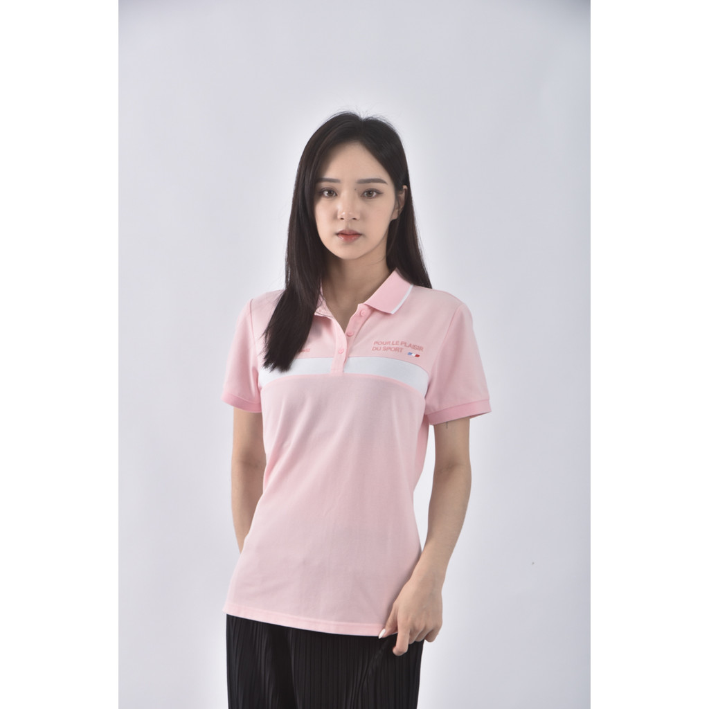 (S) le coq sportif棉質粉色短袖上衣二手衣, , large