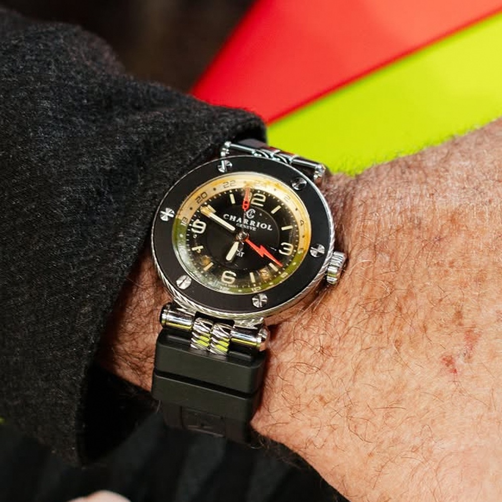 CHARRIOL 夏利豪 St-Tropez系列 限量GMT機械錶-41mm SG41ASB.142.A04, , large