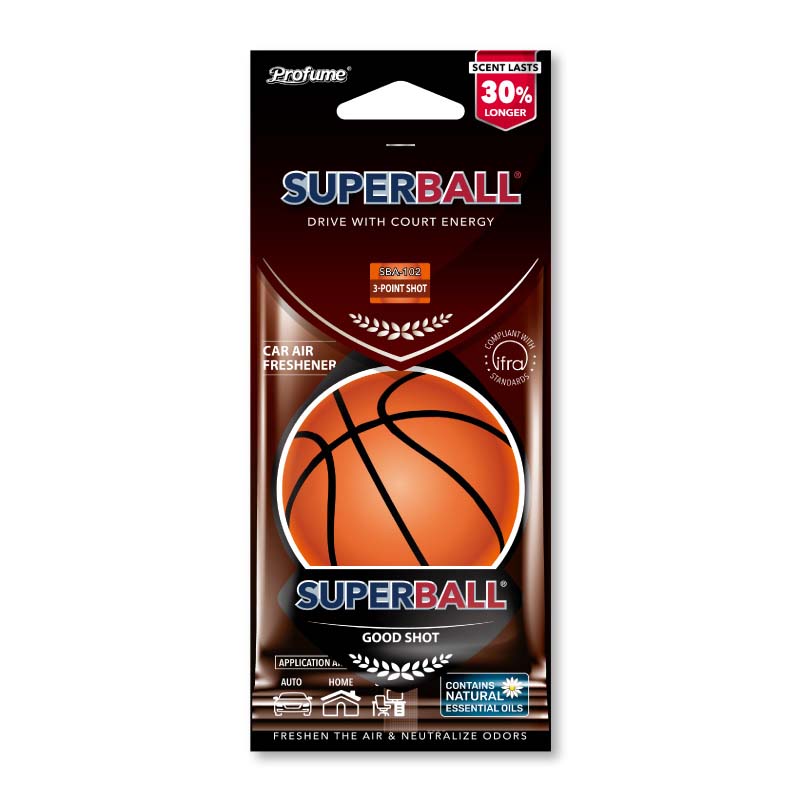 SUPER BALL HANGING CAR AIR FRESHENR, , large