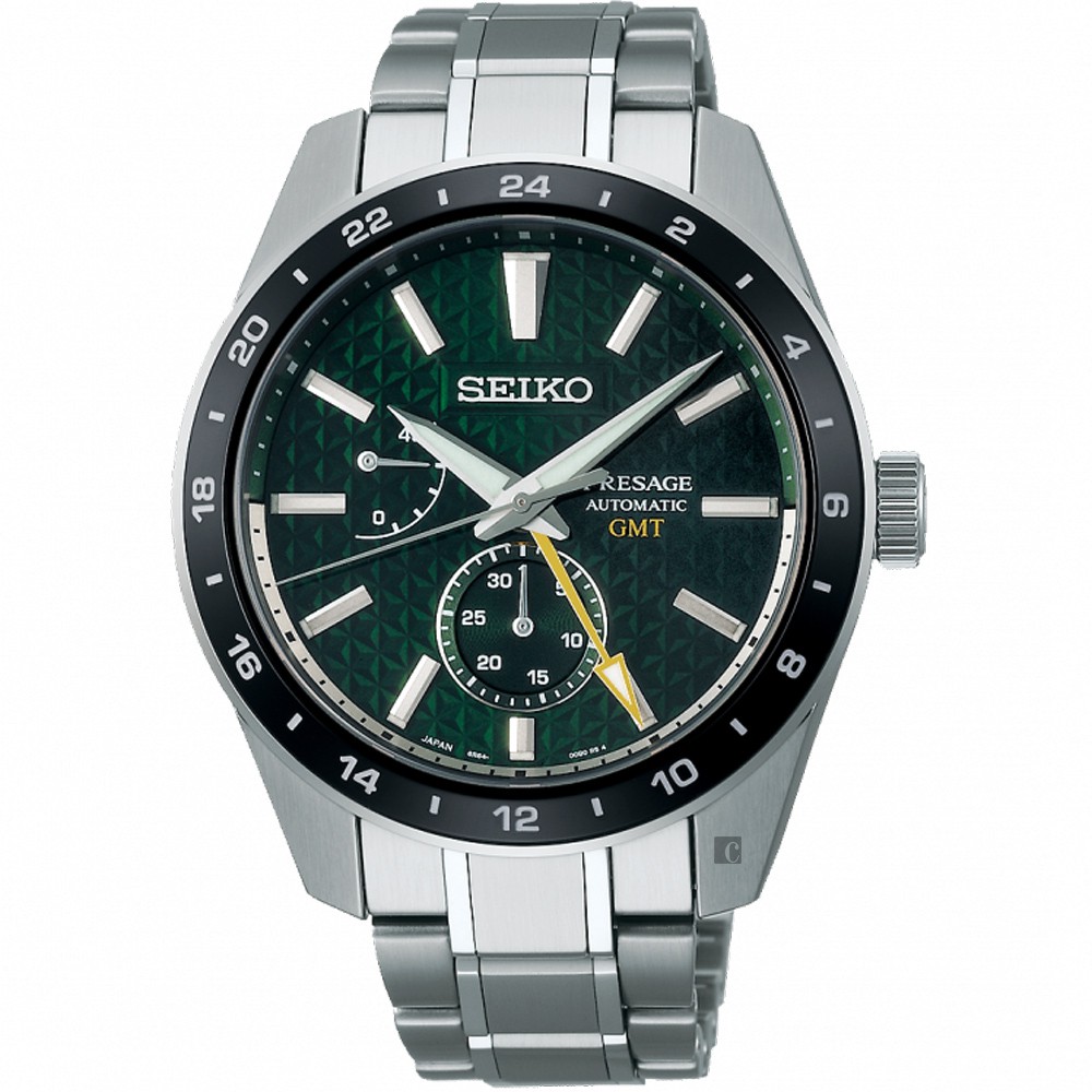SEIKO精工 Presage 新銳系列 GMT機械錶-42.2mm 6R64-00C0G/SPB219J1, , large