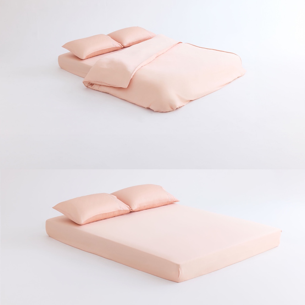 DOTDOT Lite - 『蜜橙色』床包枕套組/兩用被/寢具組｜Classic系列｜60s天絲萊賽爾, , large