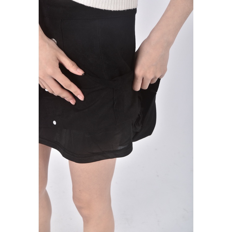 (S) pazzoA字黑色短裙二手衣, , large