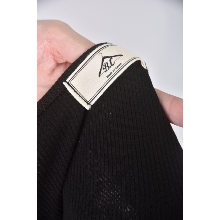 (S) bl質感吊帶黑色洋裝二手衣, , large