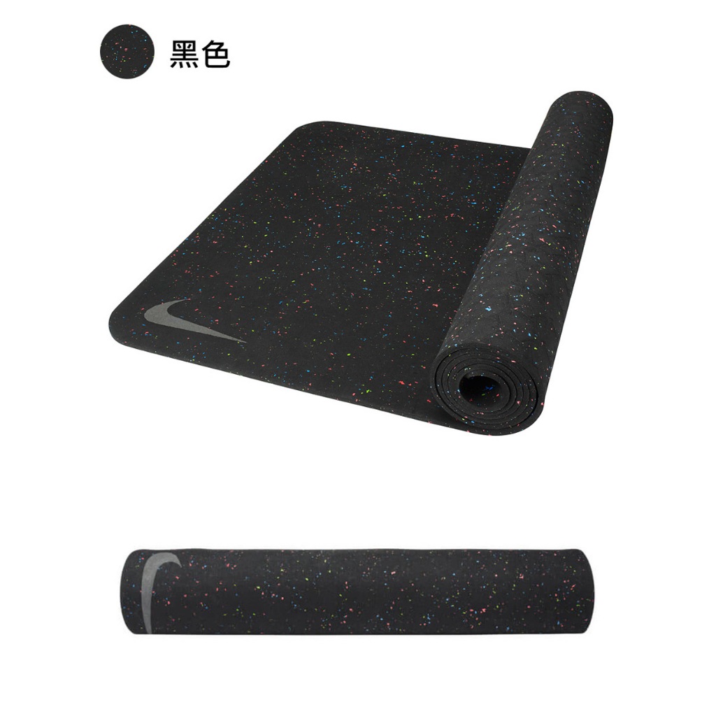NIKE FLOW 4 MM 瑜珈墊 172CM 45D 舞蹈 隔音墊 運動墊 輕量 便攜 防臭 止滑 卡其 灰綠 黑, , large