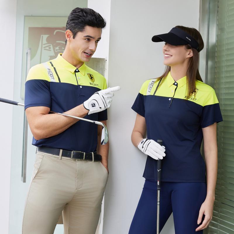 【FALALI】Short-sleeved cooling polo shirt - Men's (black) , , large