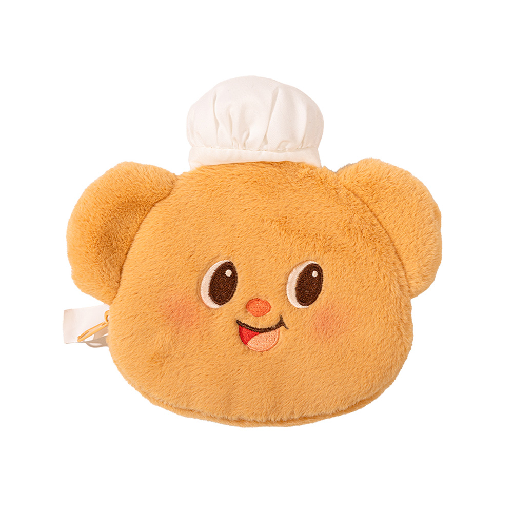 【得力Deli 】Butter bear毛絨零錢包, , large