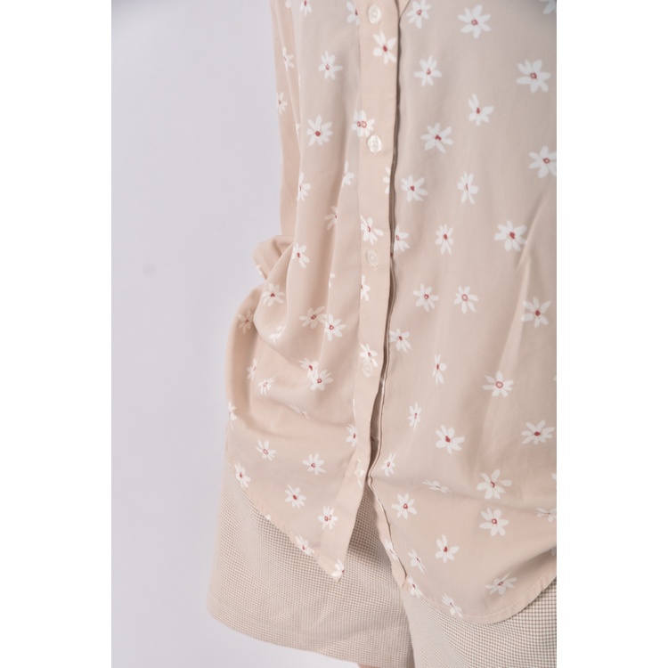 (XL) j ne韓牌碎花粉色長袖上衣二手衣, , large