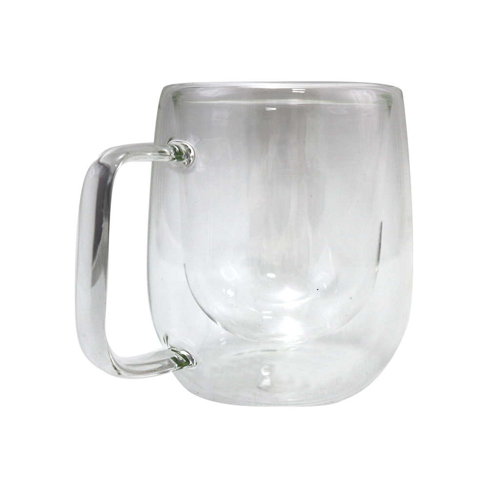 iBonjour玻璃雙層手把杯-300ml-2入, , large