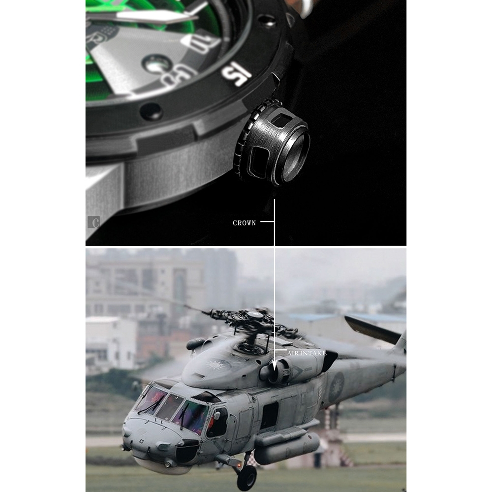 elegantsis 愛樂時 塞考斯基 S-70C(M) 直升機限量腕錶 ELJO48MAS-ASW-8G03MA, , large