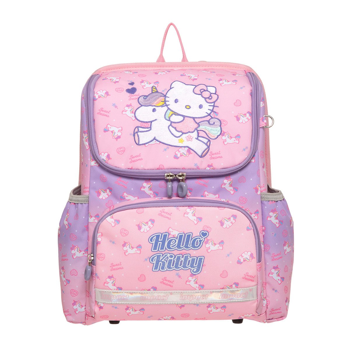 【IMPACT 怡寶】Hello Kitty幻彩獨角獸超輕羽量型護脊書包 /個 IMKT6013PK