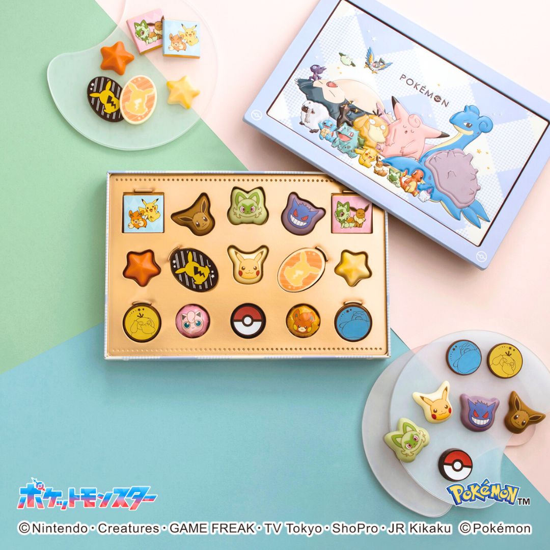 【Shofuuya】Valentine&rsquo;s Day Limited Pok&eacute;mon Shaped Chocolate Gift Box (15 pcs), , large