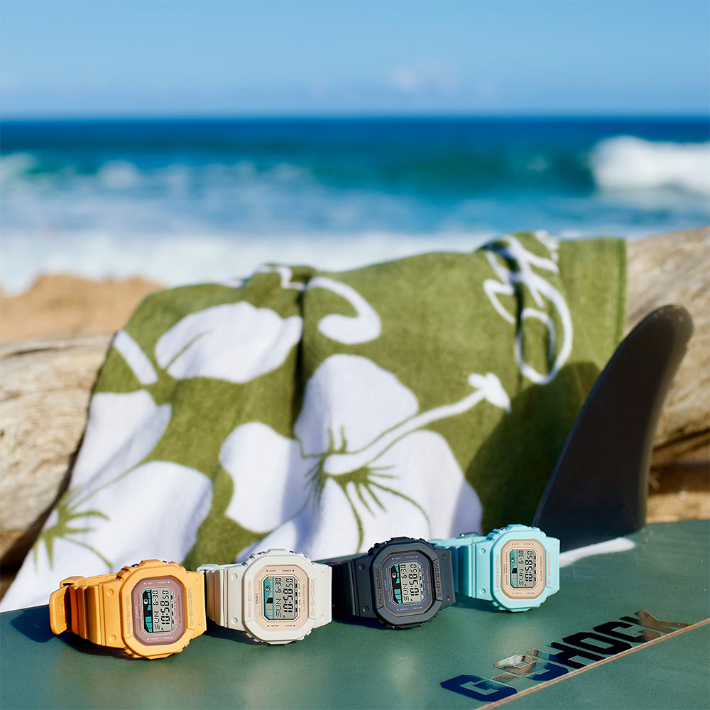 CASIO 卡西歐 G-SHOCK ITZY 禮志配戴款 G-LIDE 衝浪潮汐女錶手錶 GLX-S5600-3, , large