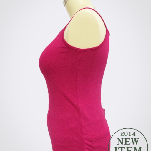 大尺碼-莫代爾-涼爽-細肩帶-背心-0302102, 白, large