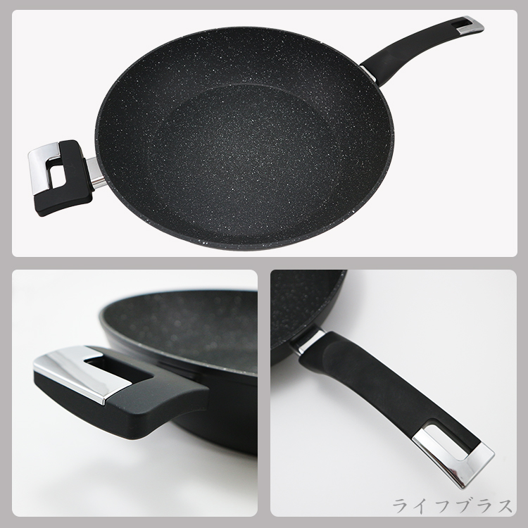 匠煮德國科技不沾IH深型平煎鍋-32cm-2支, , large