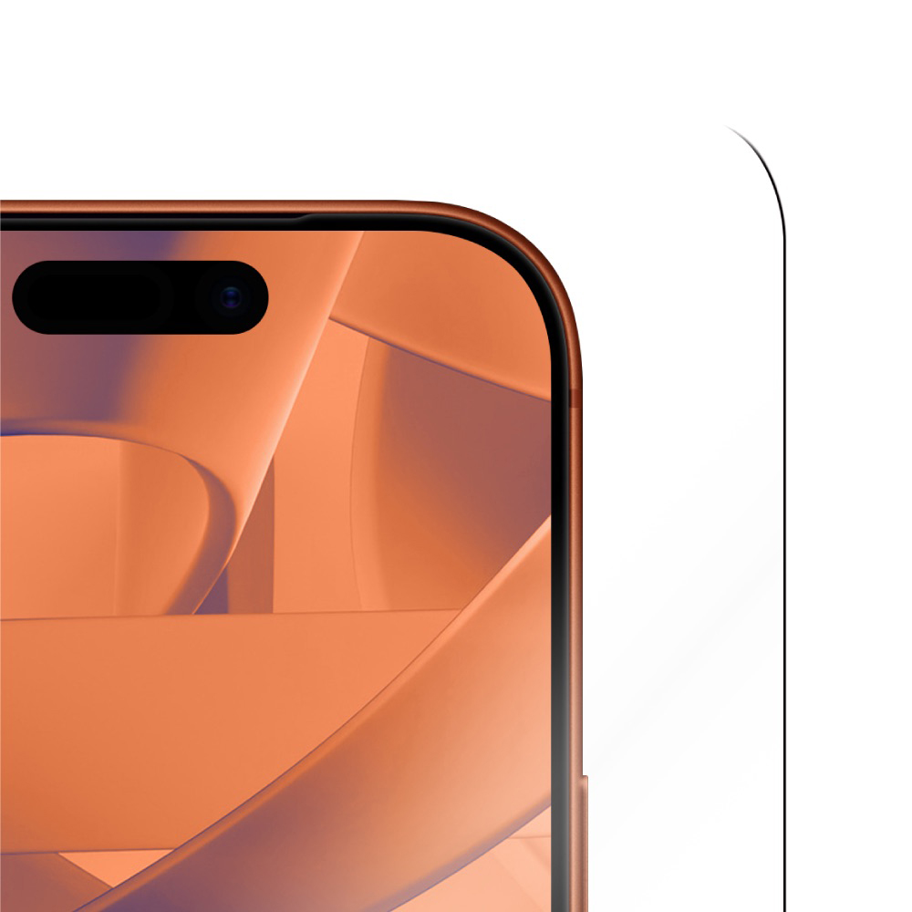 【amuok】Glossy Tempered Glass Screen Protector for iPhone 17/iPhone 16 Pro, , large