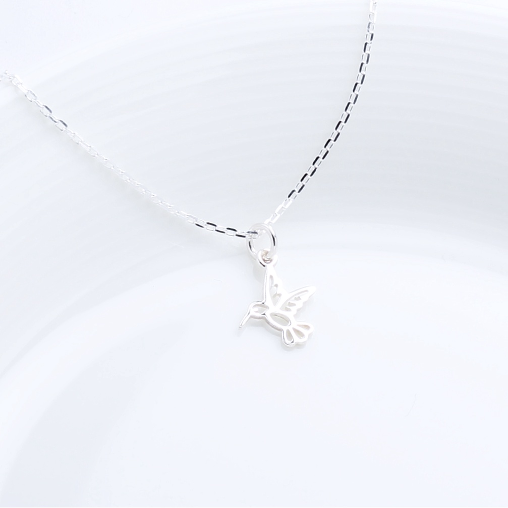 【Angel & Me】愛 蜂鳥 (小) Hummingbird s925 純銀 項鍊 生日 情人節 禮物, , large