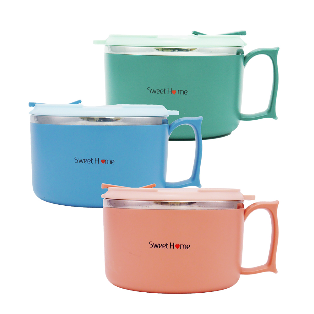 SweetHome XO#304不鏽鋼密封湯碗-1400ml-2入組, , large