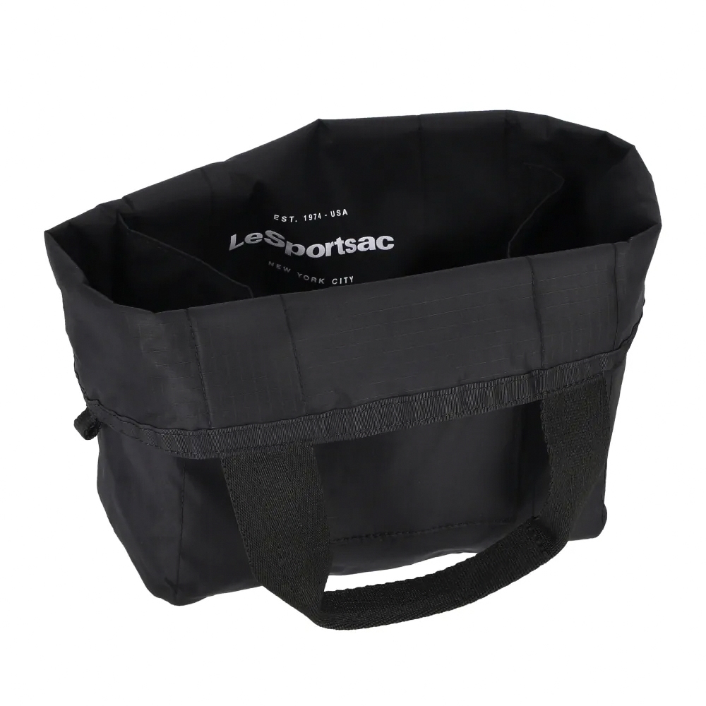 |快速出貨|Lesportsac Small Reversible Pocket Tote 小型雙面托特包 送禮-永恆黑, , large