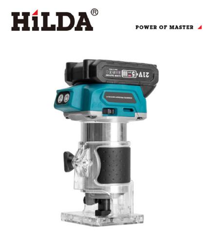【HILDA】希爾達電動工具 21V 單電 充電式 無線修邊機, , large