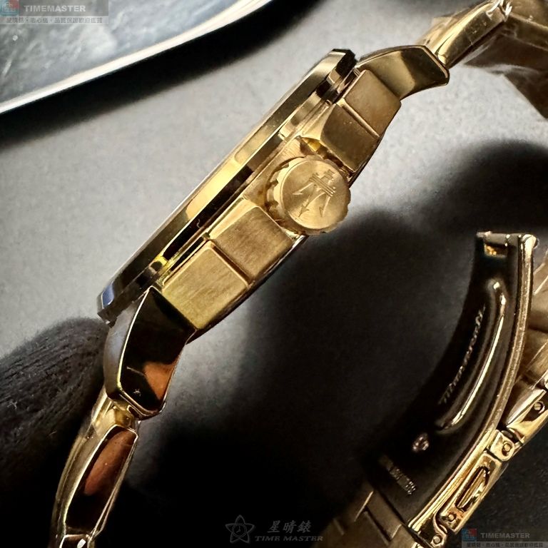 [星晴錶業]MASERATI手錶,44mm,R8873621021寶藍色錶面銀金色錶殼金色精鋼錶帶款, , large
