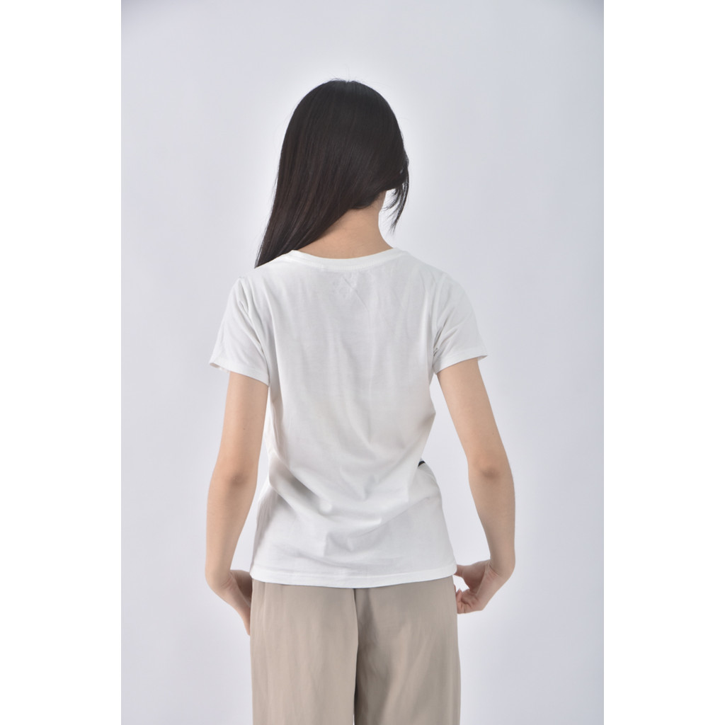 (M) lativ棉質純棉米奇白色短袖上衣二手衣, , large