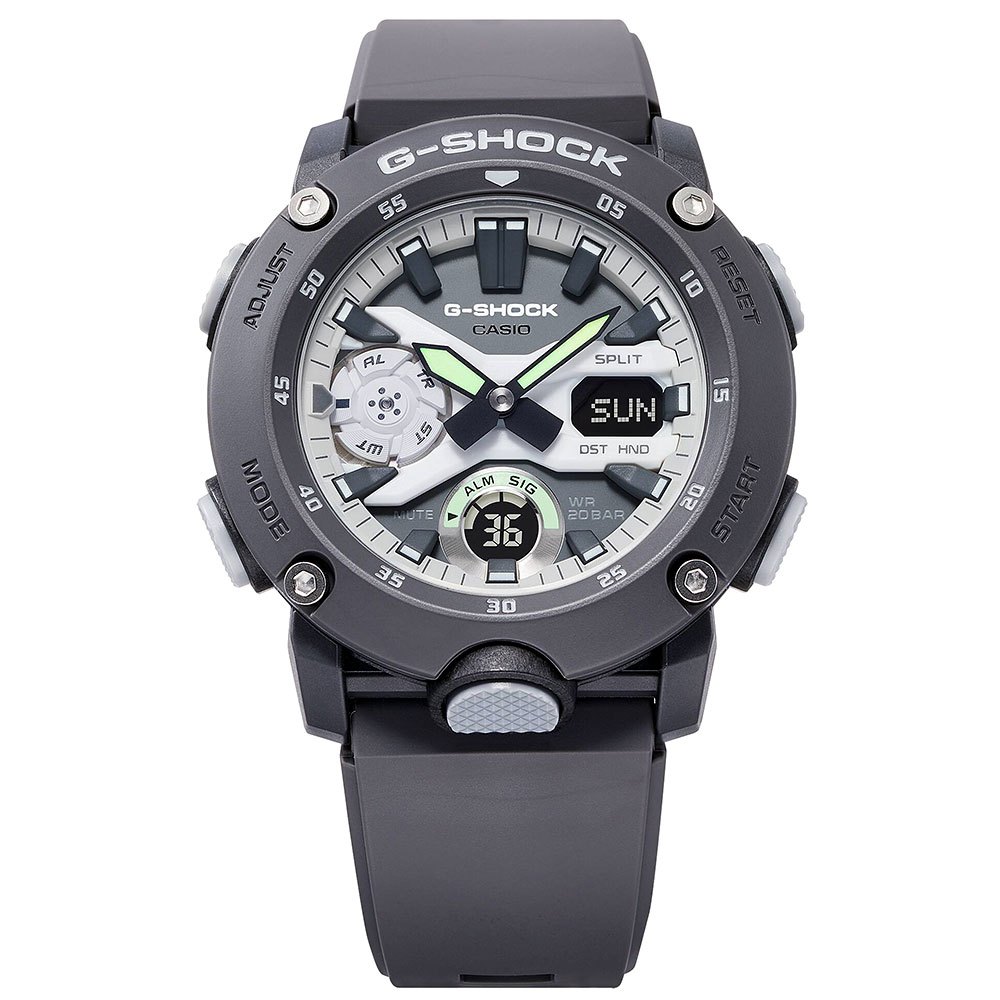 CASIO 卡西歐 G-SHOCK 綠光系列運動手錶 GA-2000HD-8A, , large
