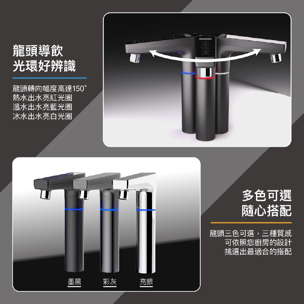 【麗水生活】豪星 HS-M3 廚下型 冰溫熱飲水機 搭配LW-2106 RO600加侖直輸機 淨水器 過濾器 飲水機, , large