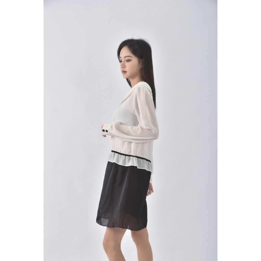 (S) proportion雪紡白色洋裝二手衣, , large