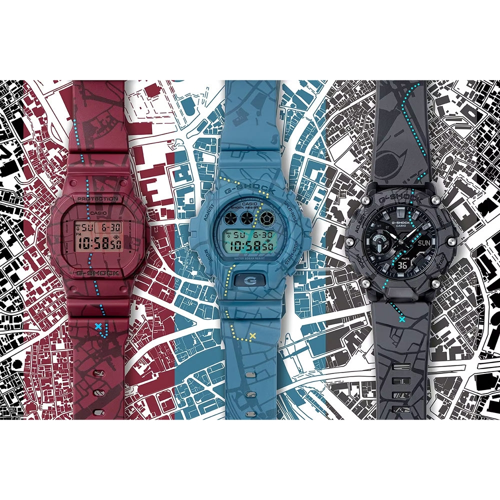 CASIO 卡西歐 G-SHOCK 澀谷尋寶 街頭復古風電子錶 DW-6900SBY-2, , large