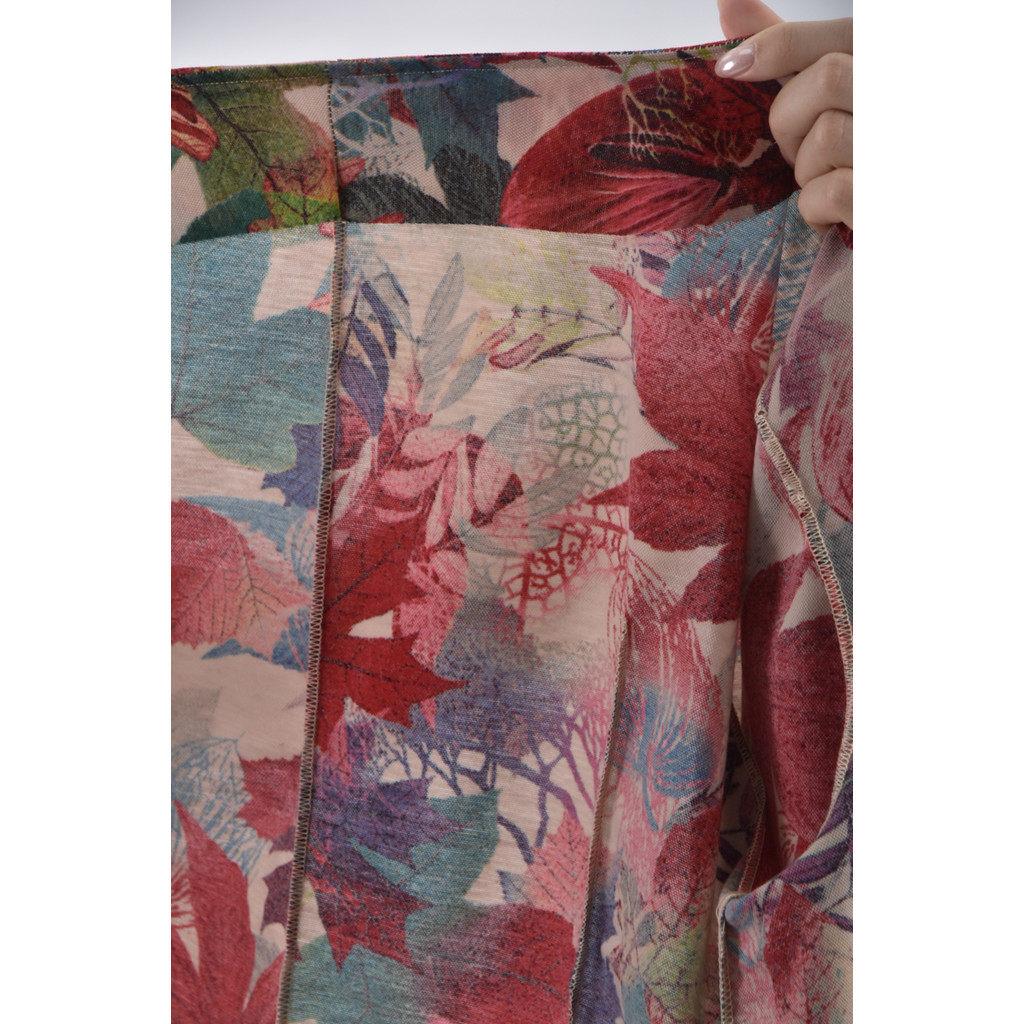 (M) 質感綁帶紅色罩衫二手衣, , large