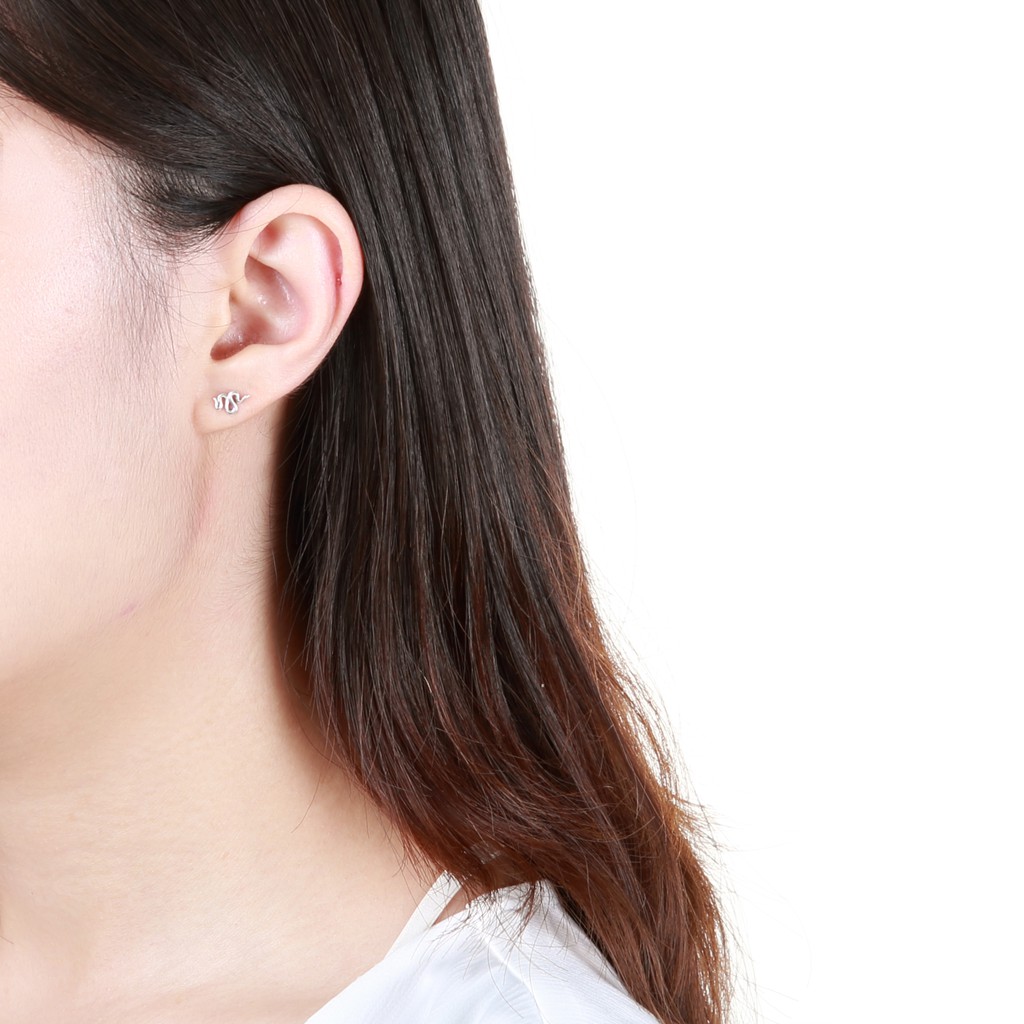 【Angel & Me】Handmade Snake s925 sterling silver earrings Birthday gift, , large