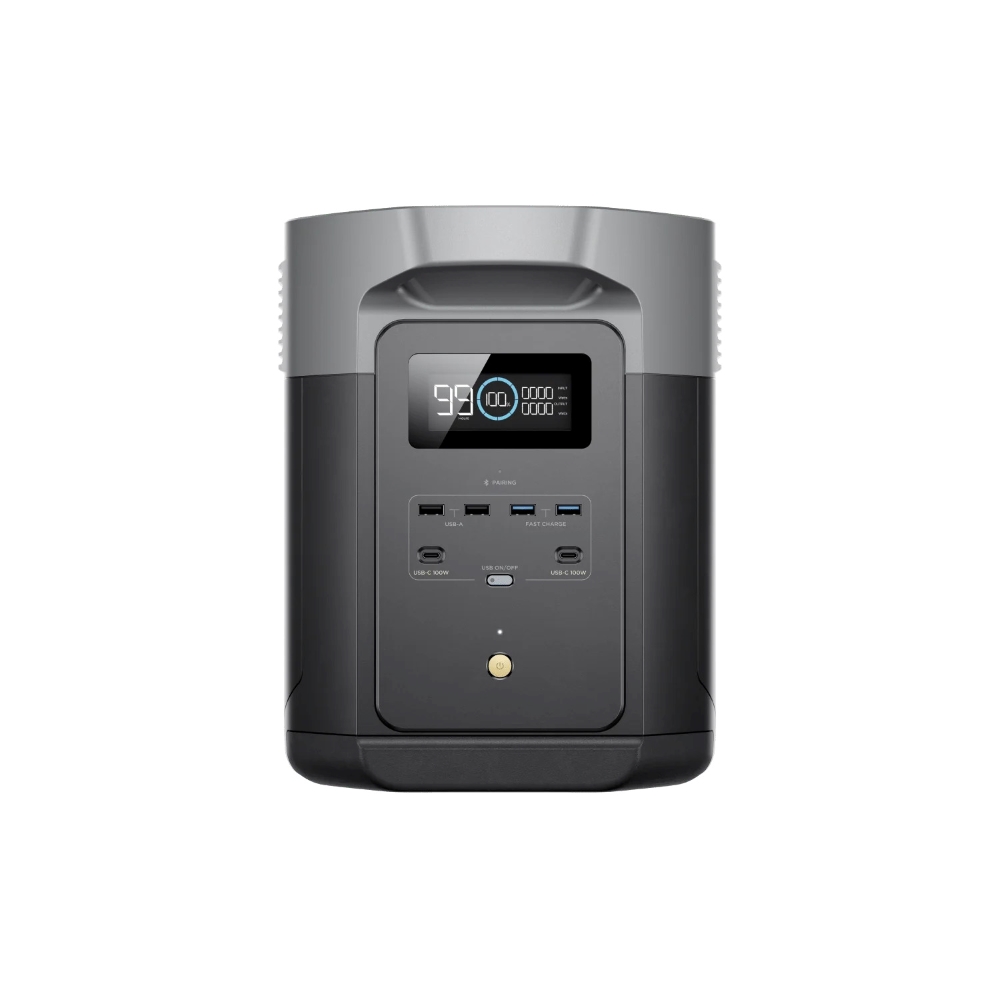 【固士特】EcoFlow DELTA 2 MAX 儲能電源＋專用收納包＋125W 單面便攜太陽能板, , large