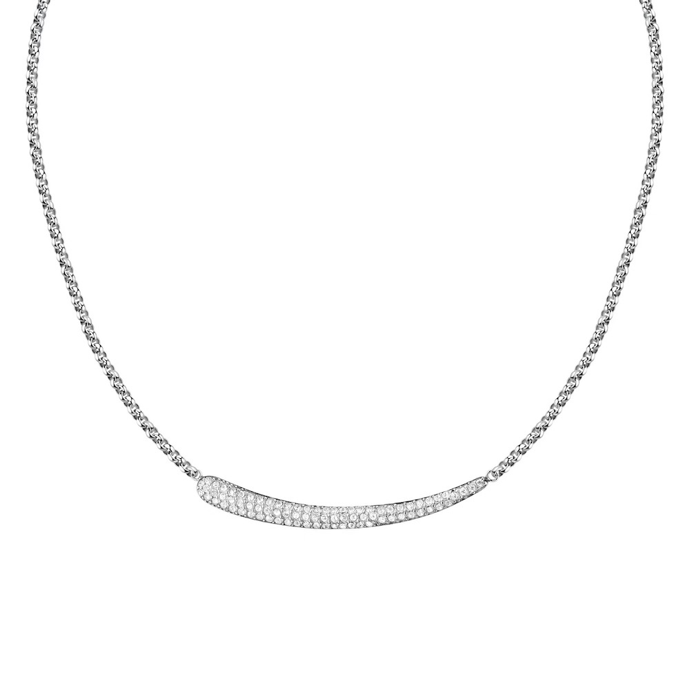 【MORELLATO】Design 不鏽鋼微光項鍊-銀色 SAYP03, , large