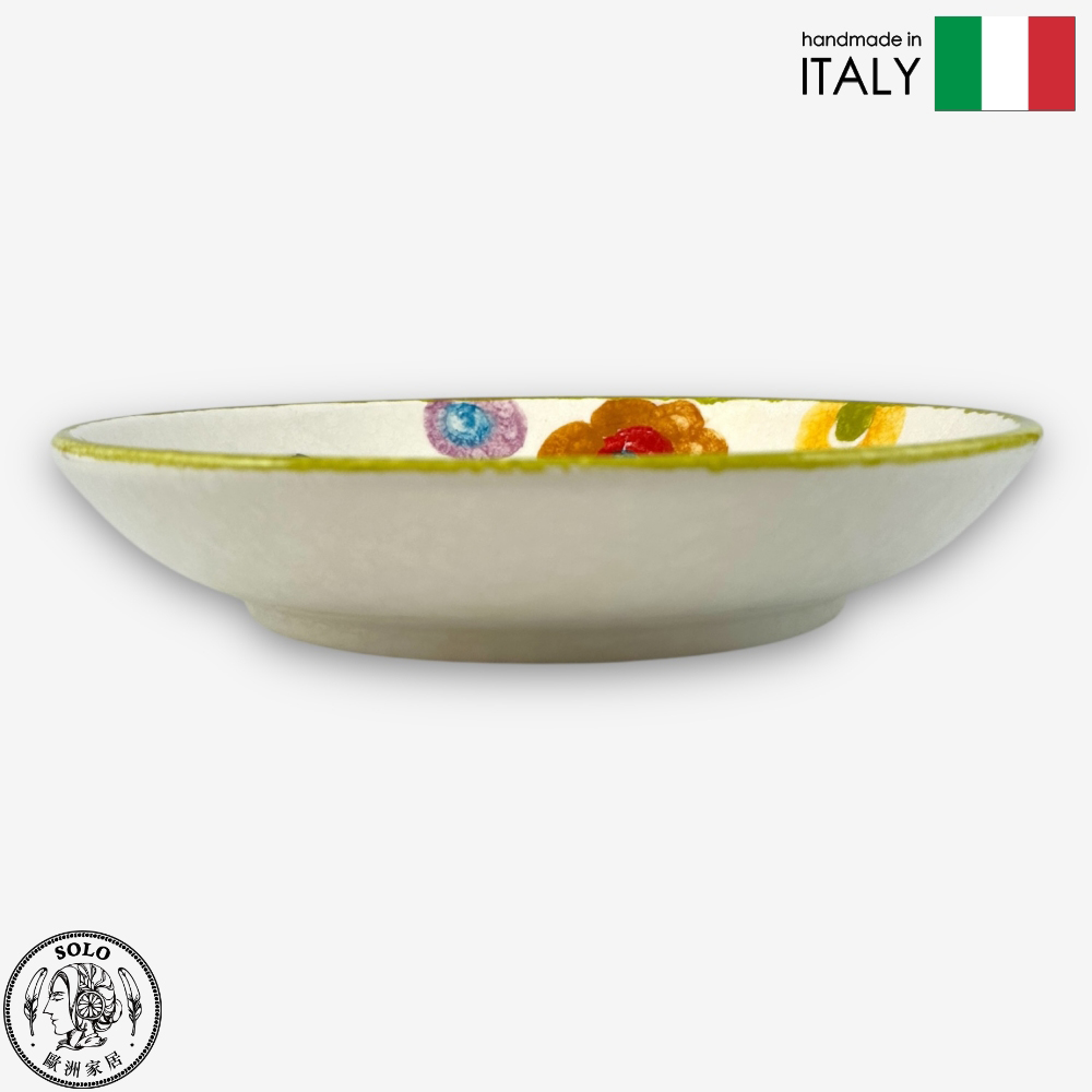 【SOLO Vintage】Modigliani Italian Pottery 21cm Deep Plate Soup Plate  POP Pop Art Butterfly Series, , large