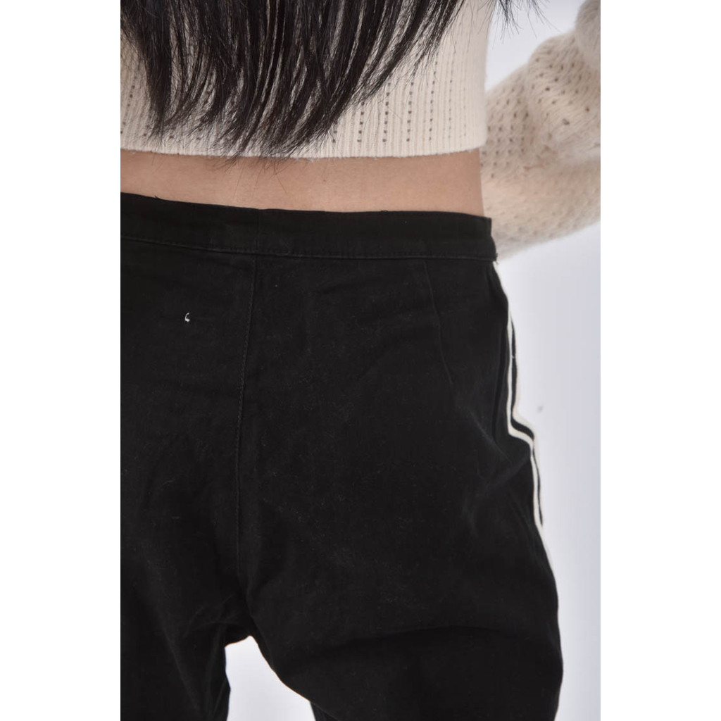 (L) moschino寬版黑色長褲二手衣, , large