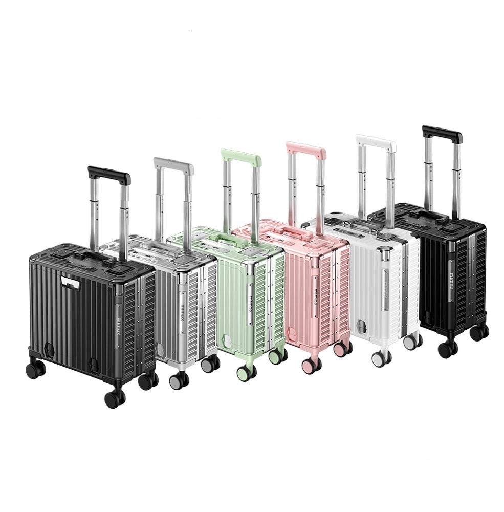 mimax MIMI Lightweight Portable Multifunctional 18-Inch Suitcase, , large