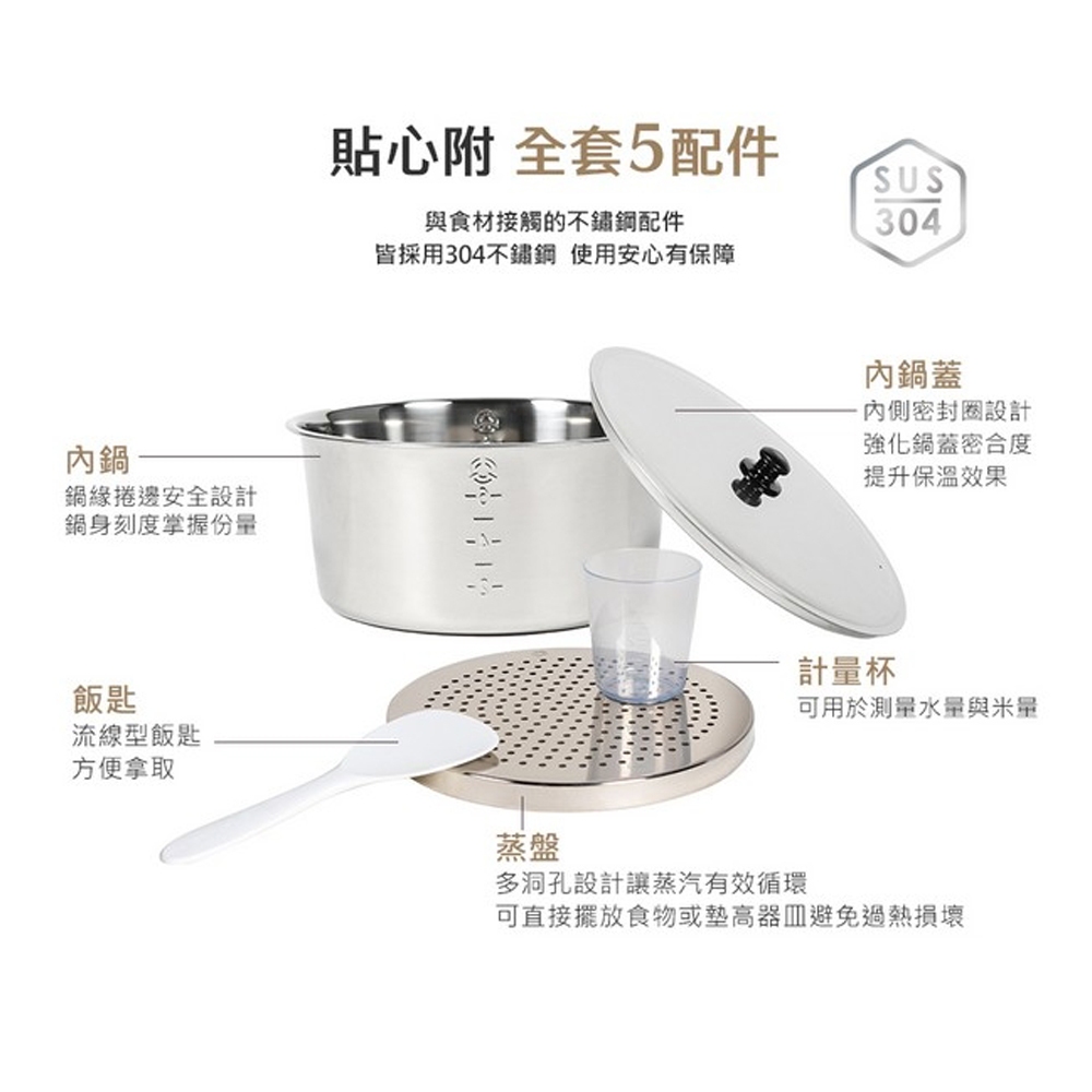 TATUNG 大同 6人份 非凡洋紅不鏽鋼電鍋 TAC-06R-NR, , large