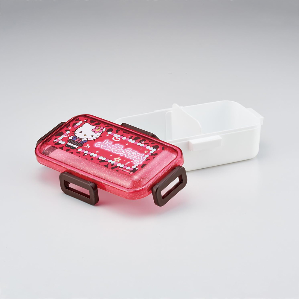 【百科良品】日本製 閃耀鑽石 凱蒂貓 美樂蒂 酷洛米 便當盒 保鮮餐盒 530ML(日本境內版), , large