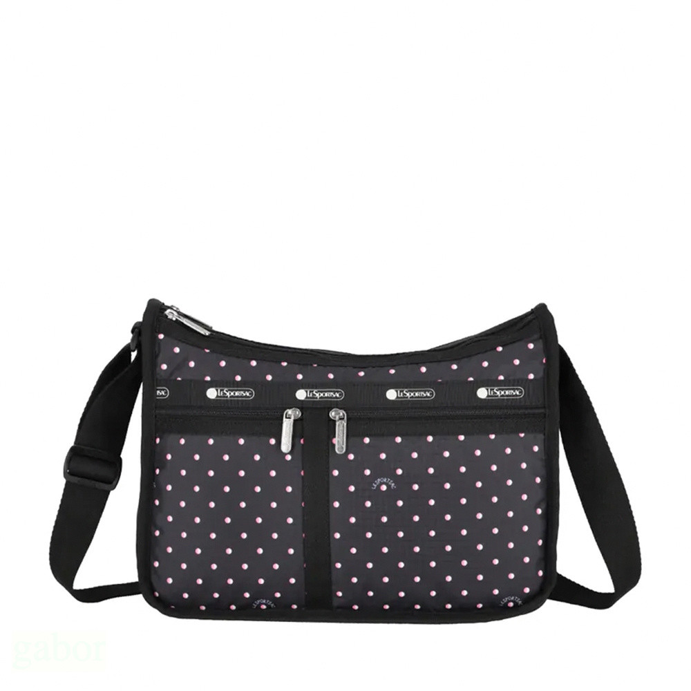 LeSportsac Deluxe Everyday Bag 經典斜背包 送禮-粉色點滴, , large