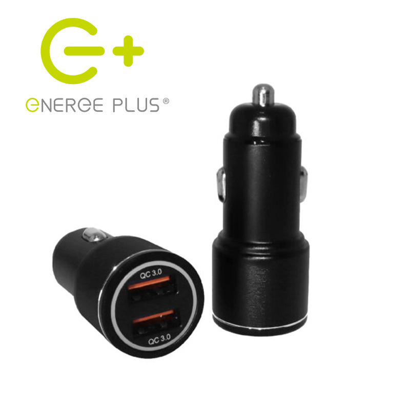 E+ EnergePlus Double QC3.0 Car Charger, , large