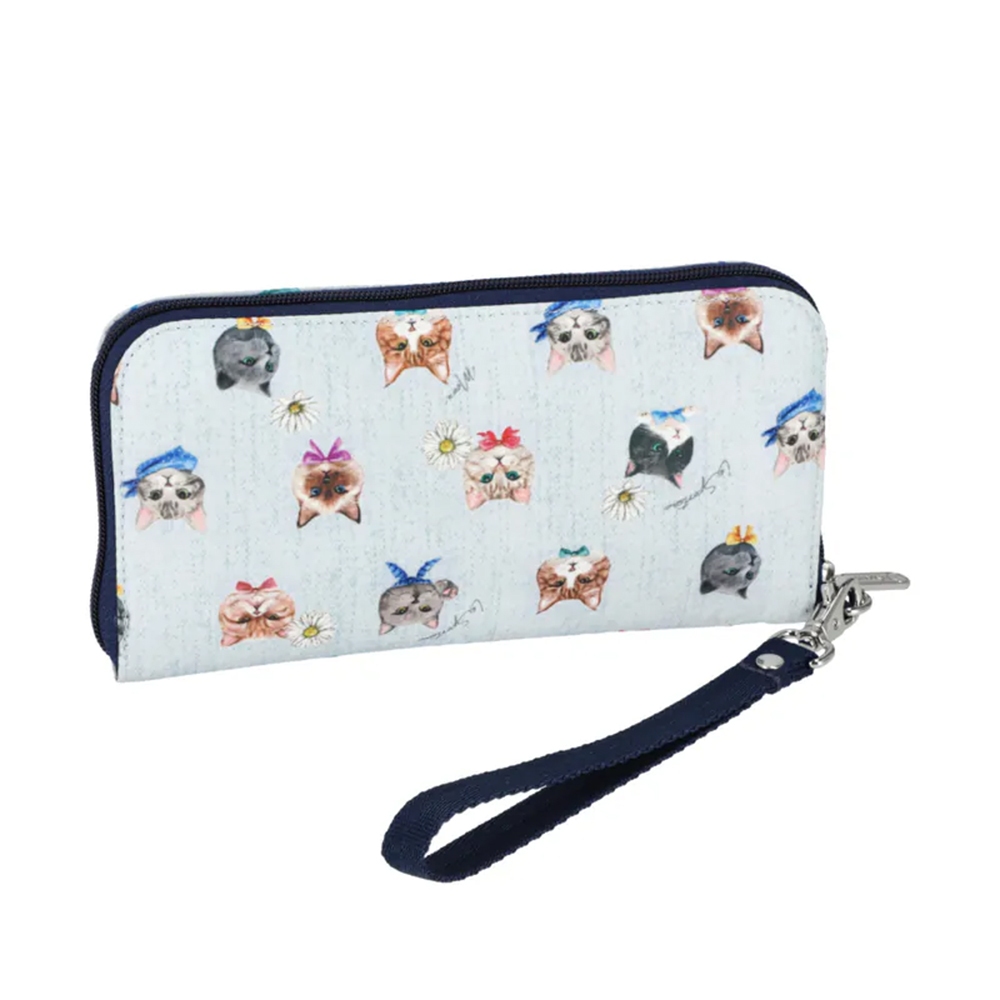 |快速出貨|Lesportsac Tech Wallet Wristlet 腕帶錢包 手拿包 送禮-晴空貓語, , large